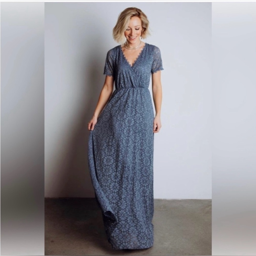 Baltic Born Slate Blue Venice Maxi Dress
